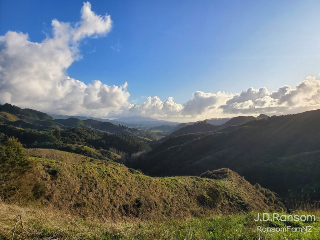 Off highway 23 looking west over valley and mountains