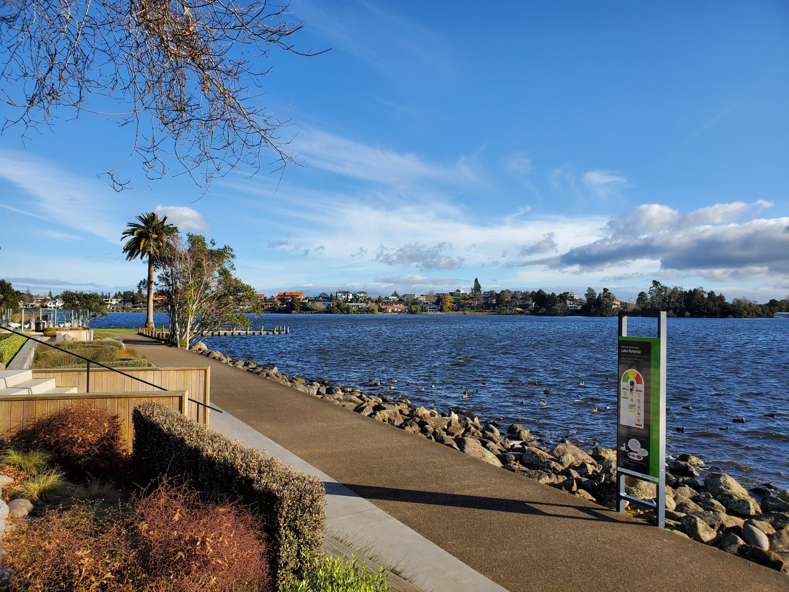 Looking across the lake from Lake Domain