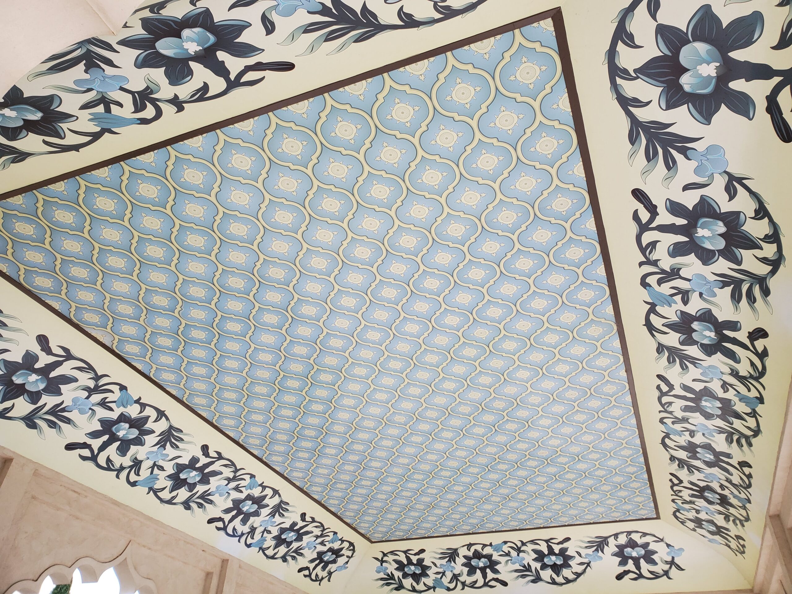 20220705_134057 Indian Charbagh Garden painted ceiling